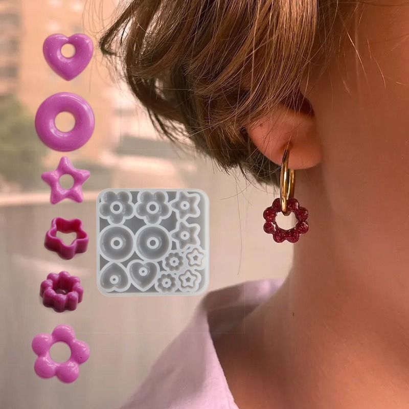 3D Printing Earrings - 3D Multifuntional Jewelry Molds Pendant Earrings
