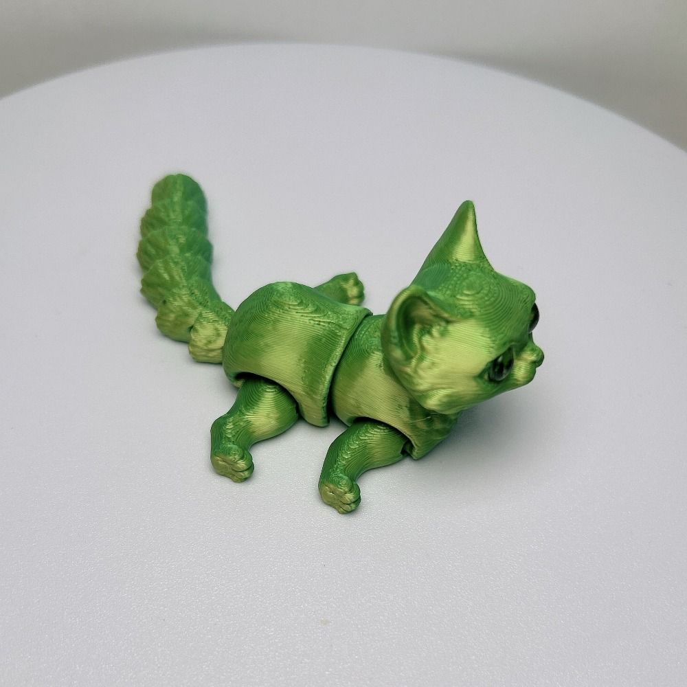3D Printing Material - Big Eyes 3D Printed Cat Model