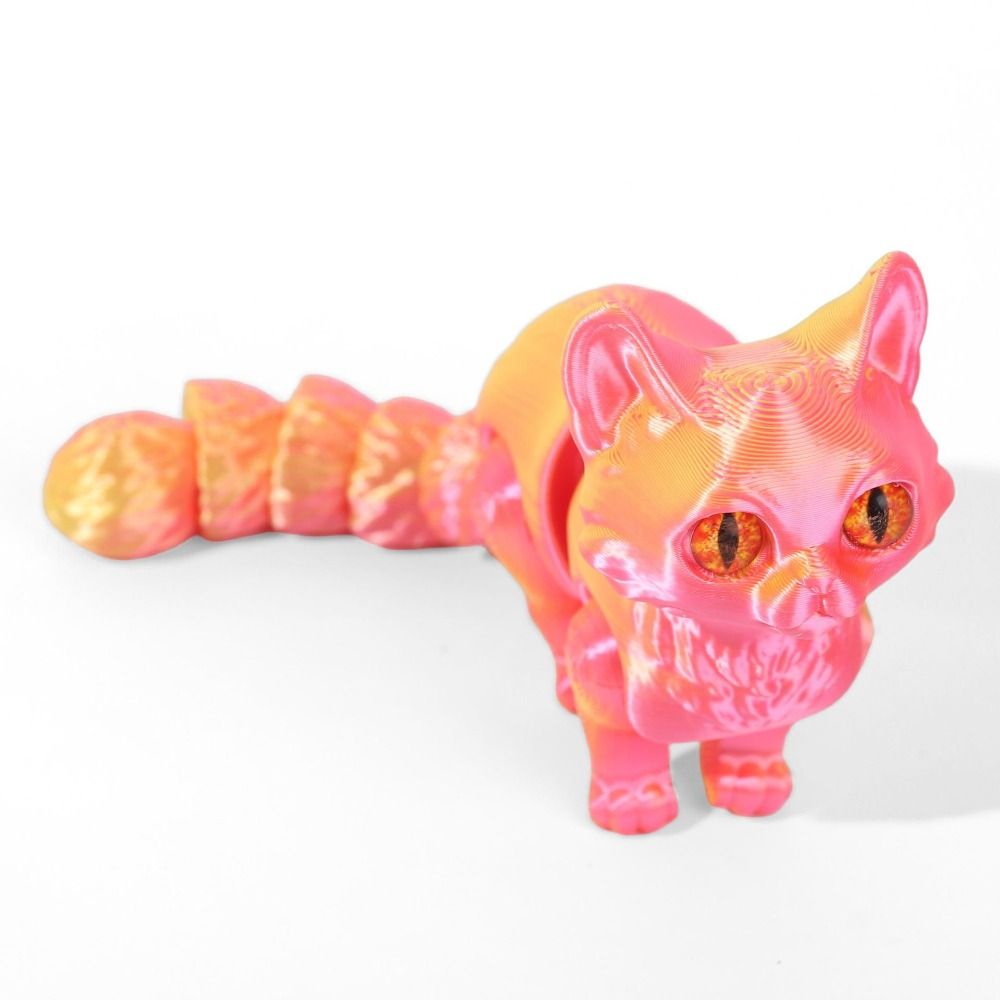 3D Printing Material - Big Eyes 3D Printed Cat Model