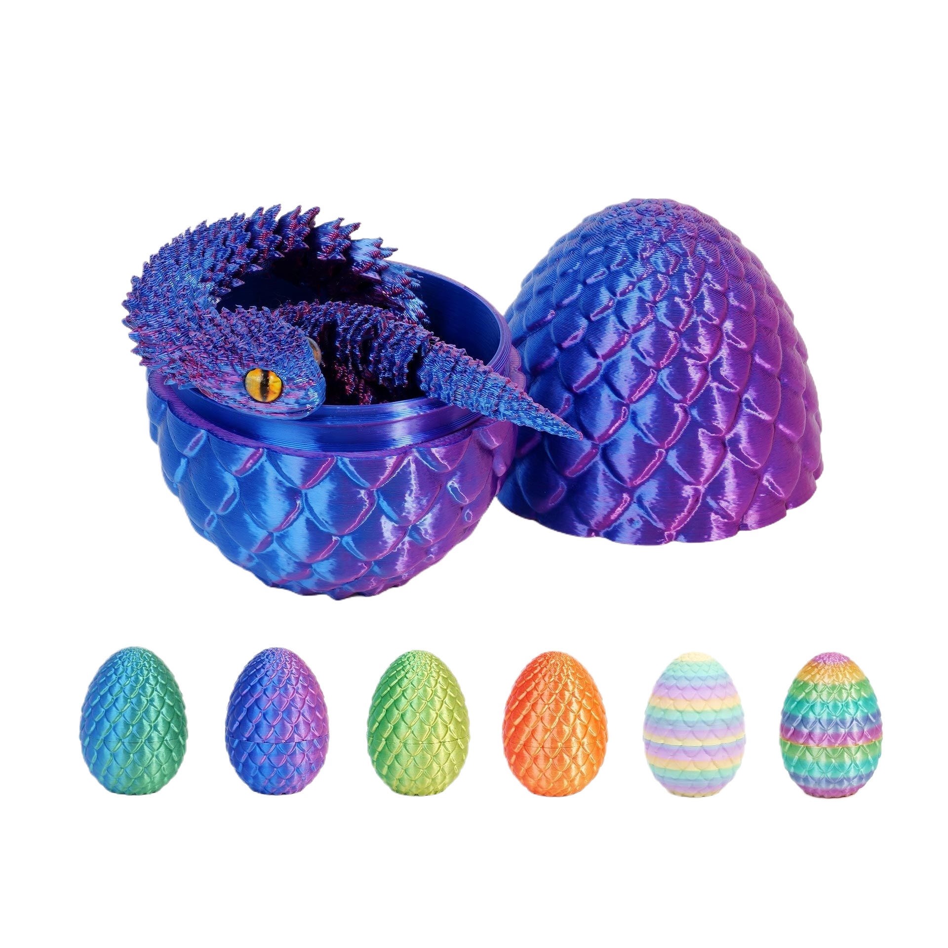 3D Printing Egg - 3D Printed Viper Snake Model with
