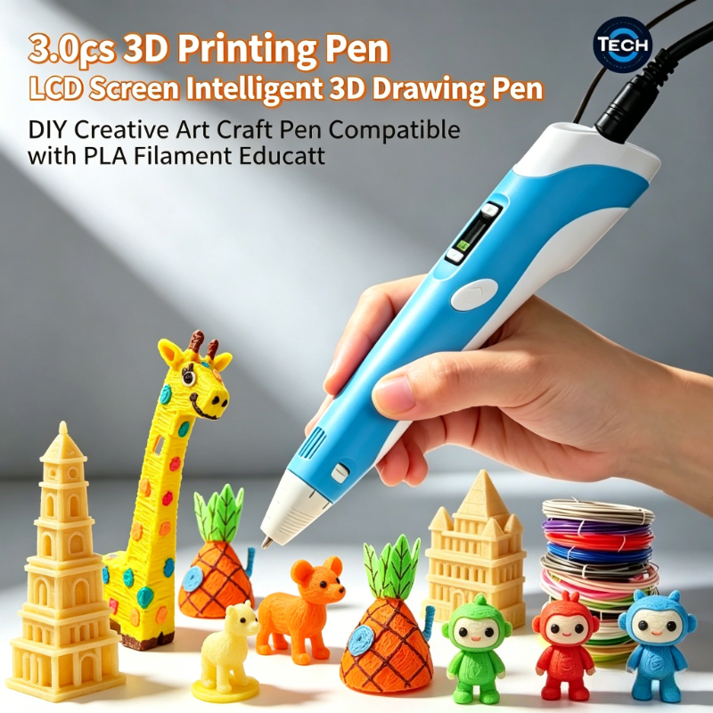 3D Printing Pdf - 3Pcs LCD Screen 3D Printing Pen