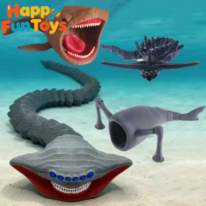 3D Printing Objects - 1/4pcs 3D Printing Sea Eater Action
