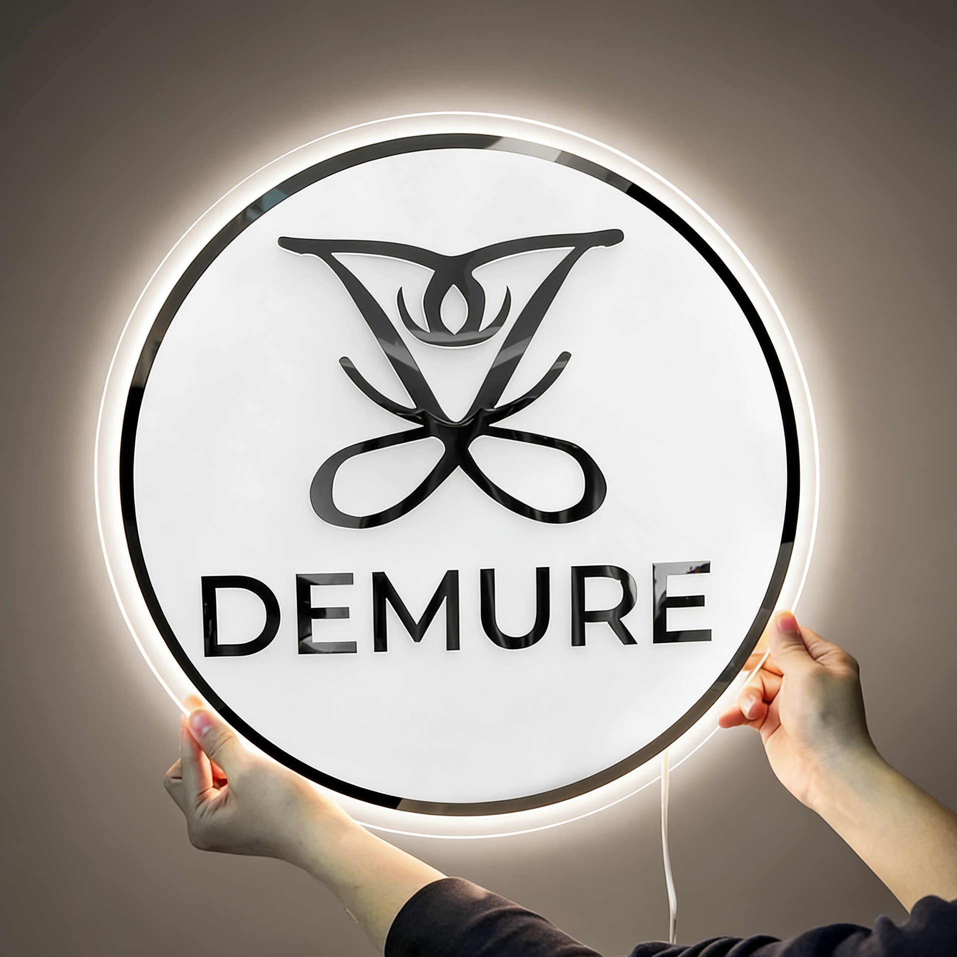 3D Printing Objects - Custom Round Backlit Business Logo Sign
