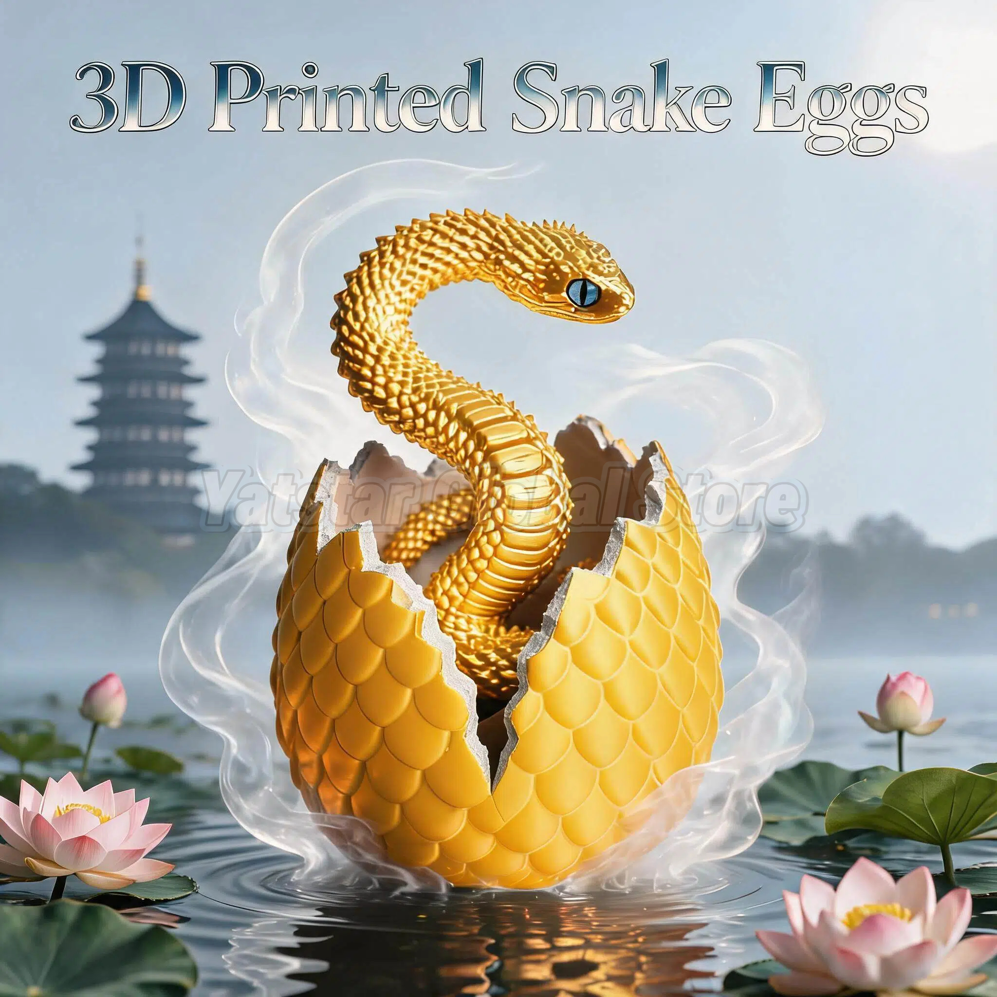 3D Printing Objects - 3D Printed Snake Egg Toy Creative