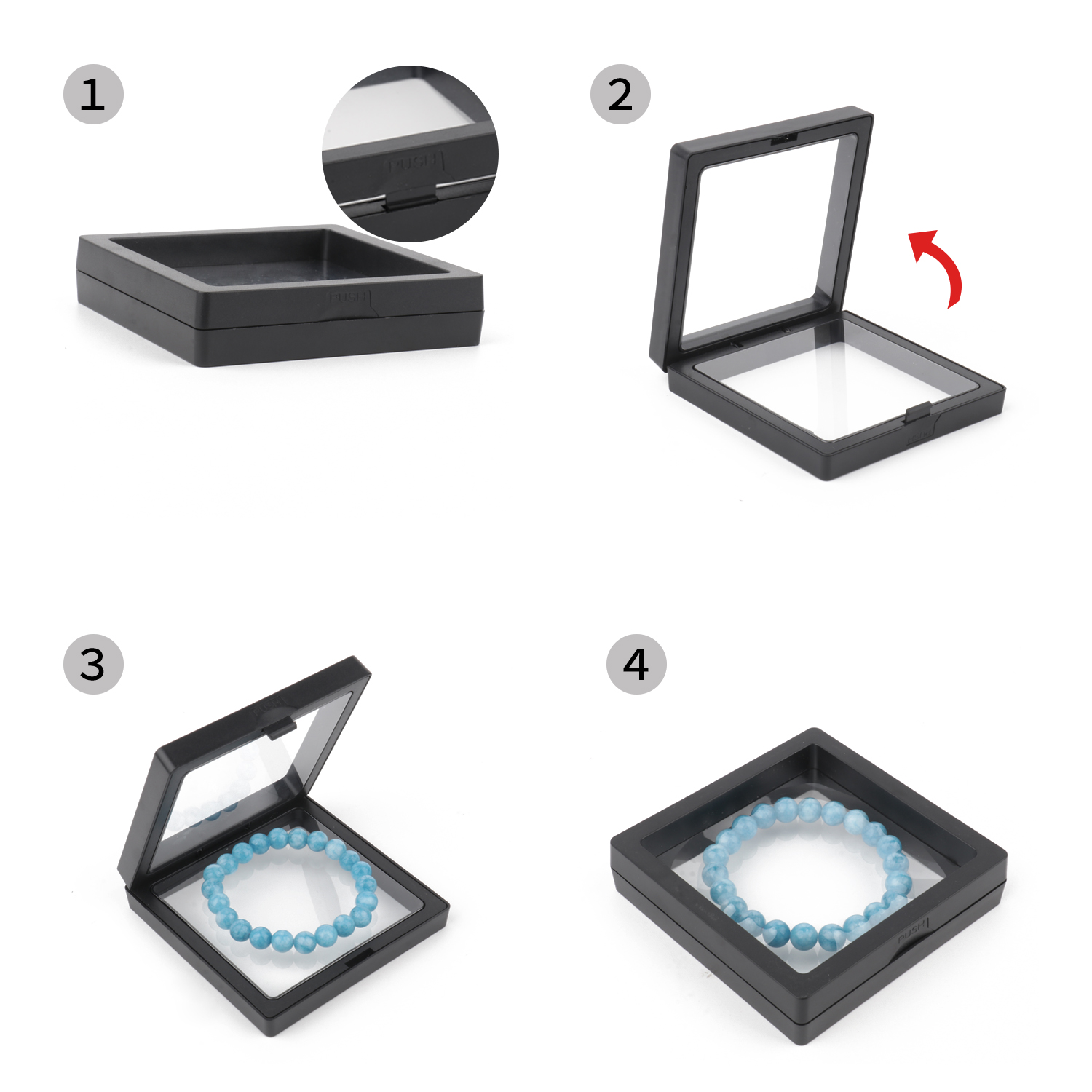 PE Film Black Jewelry Storage  - 3D Printing Earrings recensione e prezzo