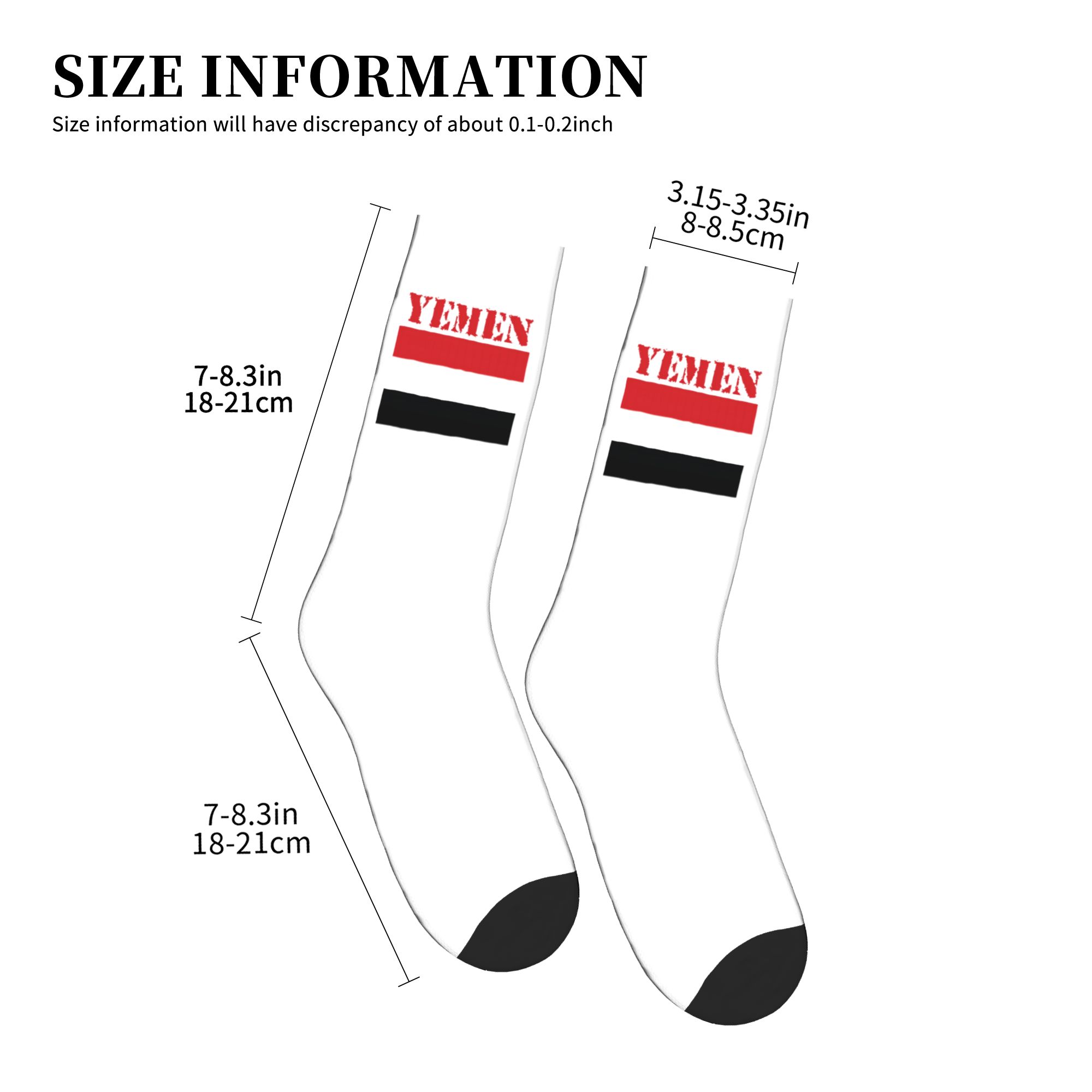 Cute Mens Yemen Flag Dress Soc - 3D Printing Youtube recensione e prezzo