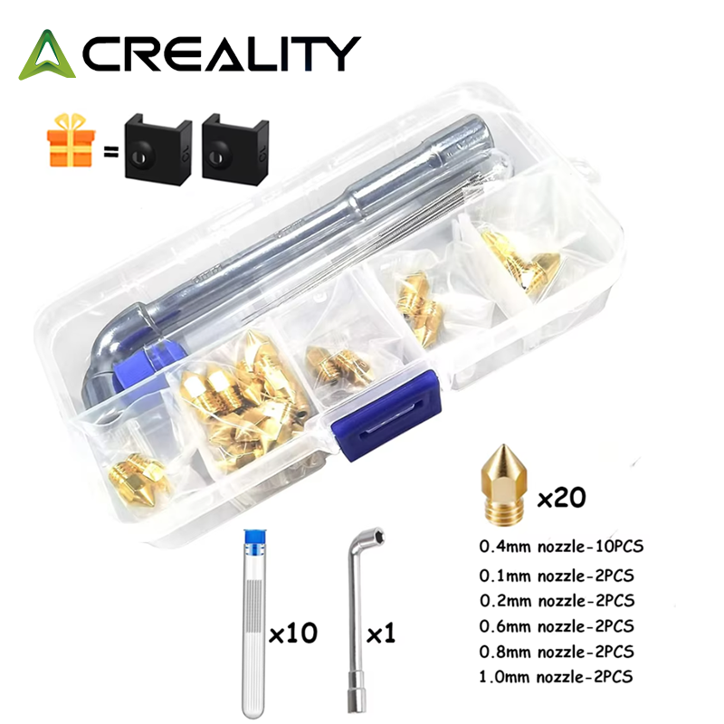 CREALITY 20 Pcs MK8 Brass Nozz - 3D Printer Extruder recensione e prezzo