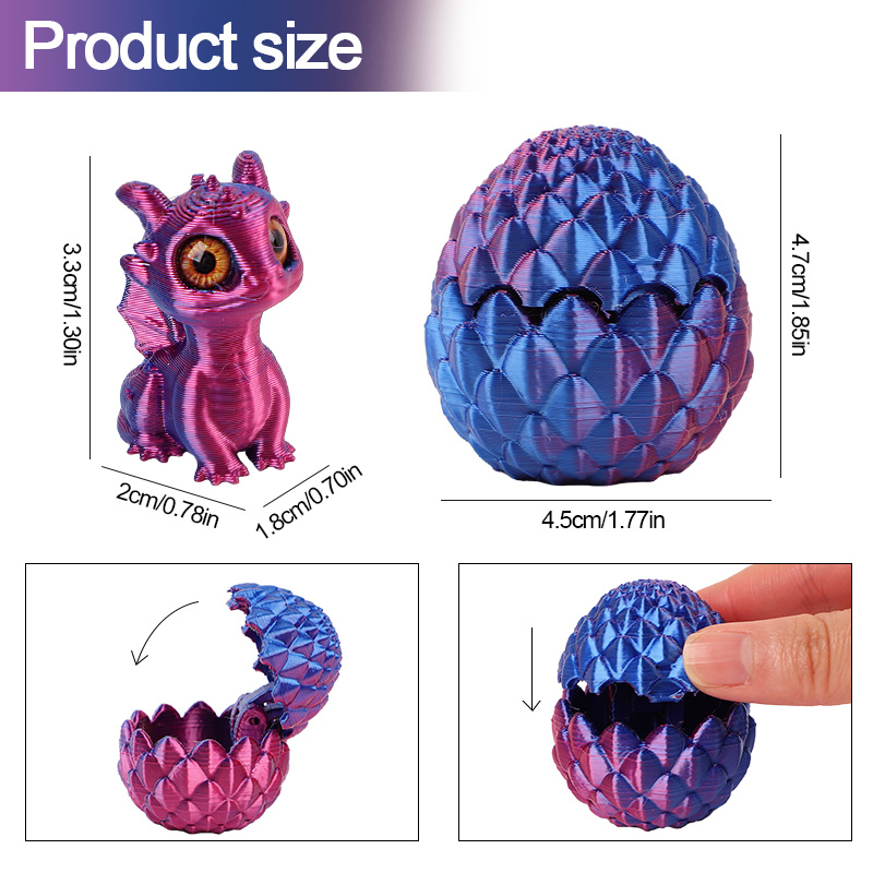 Cute 3D Printed Dragon Eggs wi - 3D Printing Egg recensione e prezzo