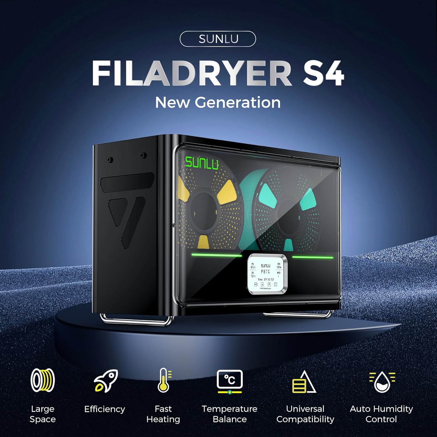 SUNLU S4 Filament Dryer Box 4  - 3D Printing Ptc recensione e prezzo