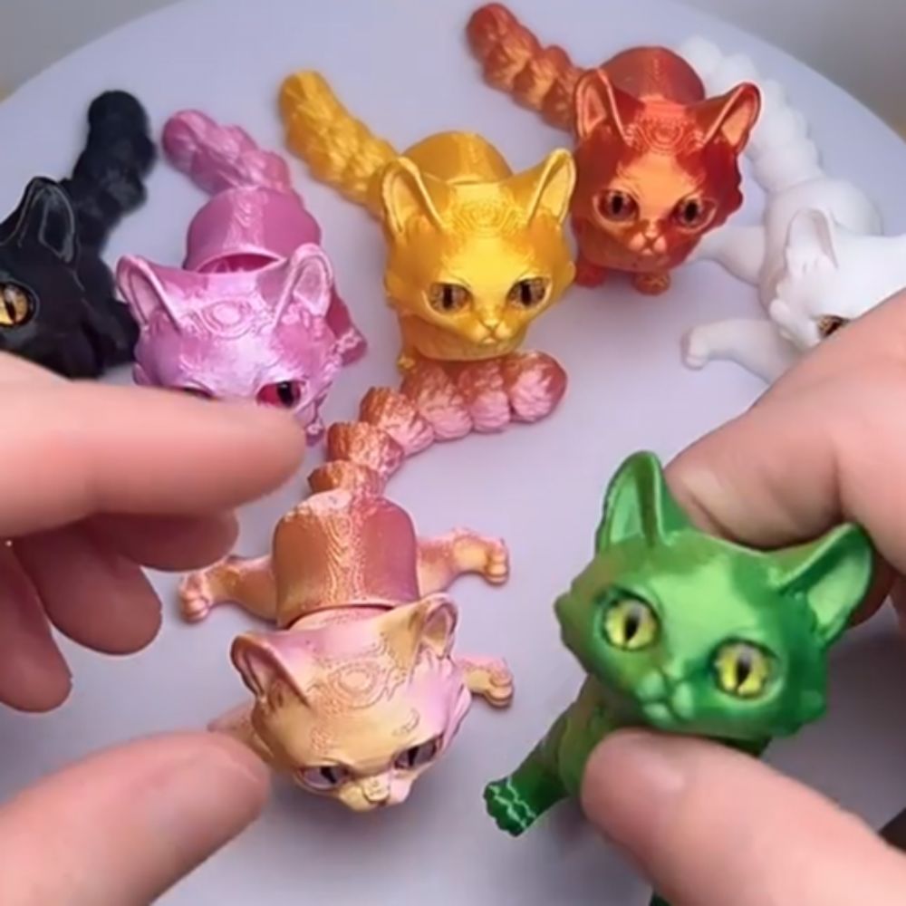 Big Eyes 3D Printed Cat Model  - 3D Printing Material recensione e prezzo