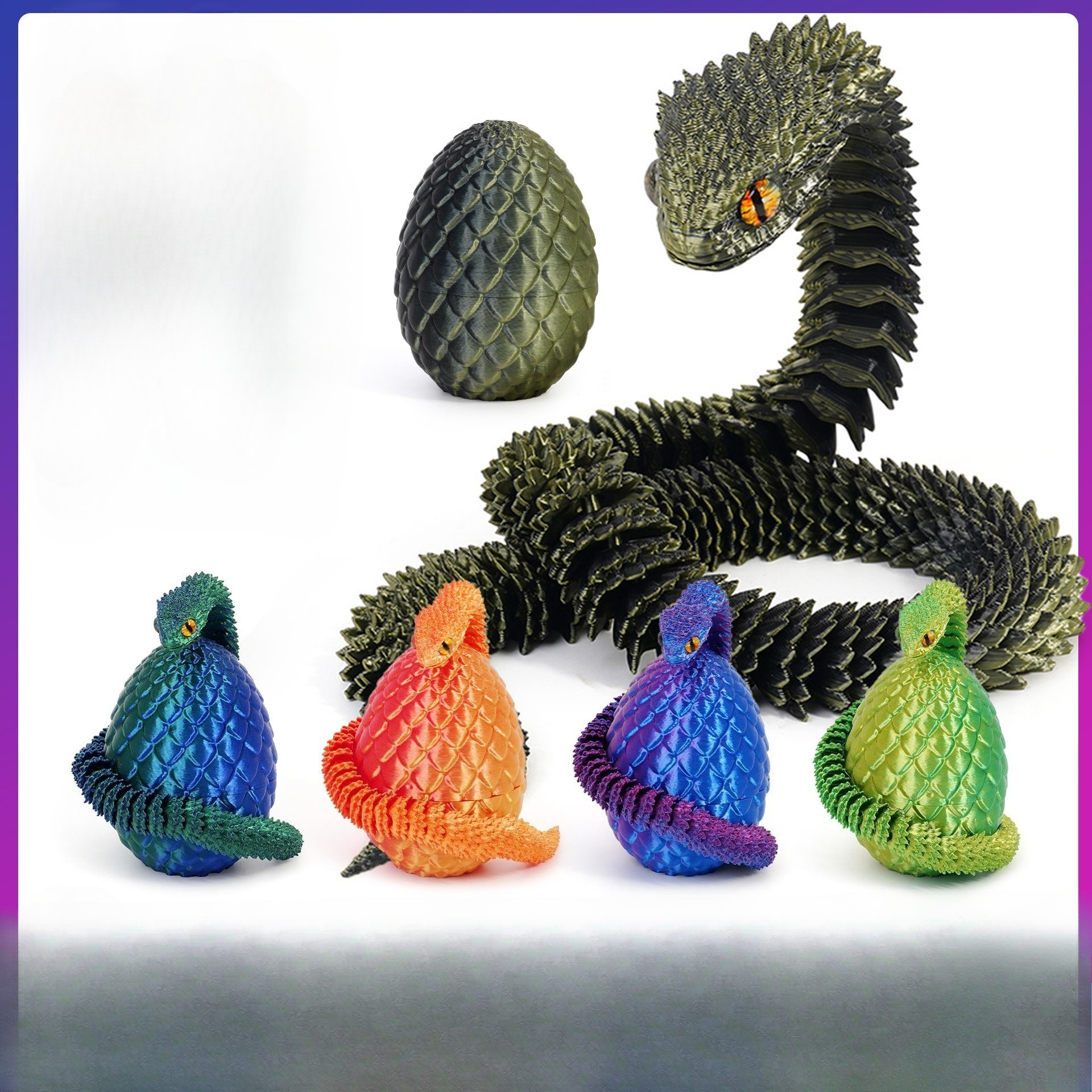 3D Printed Viper Snake Model w - 3D Printing Egg recensione e prezzo