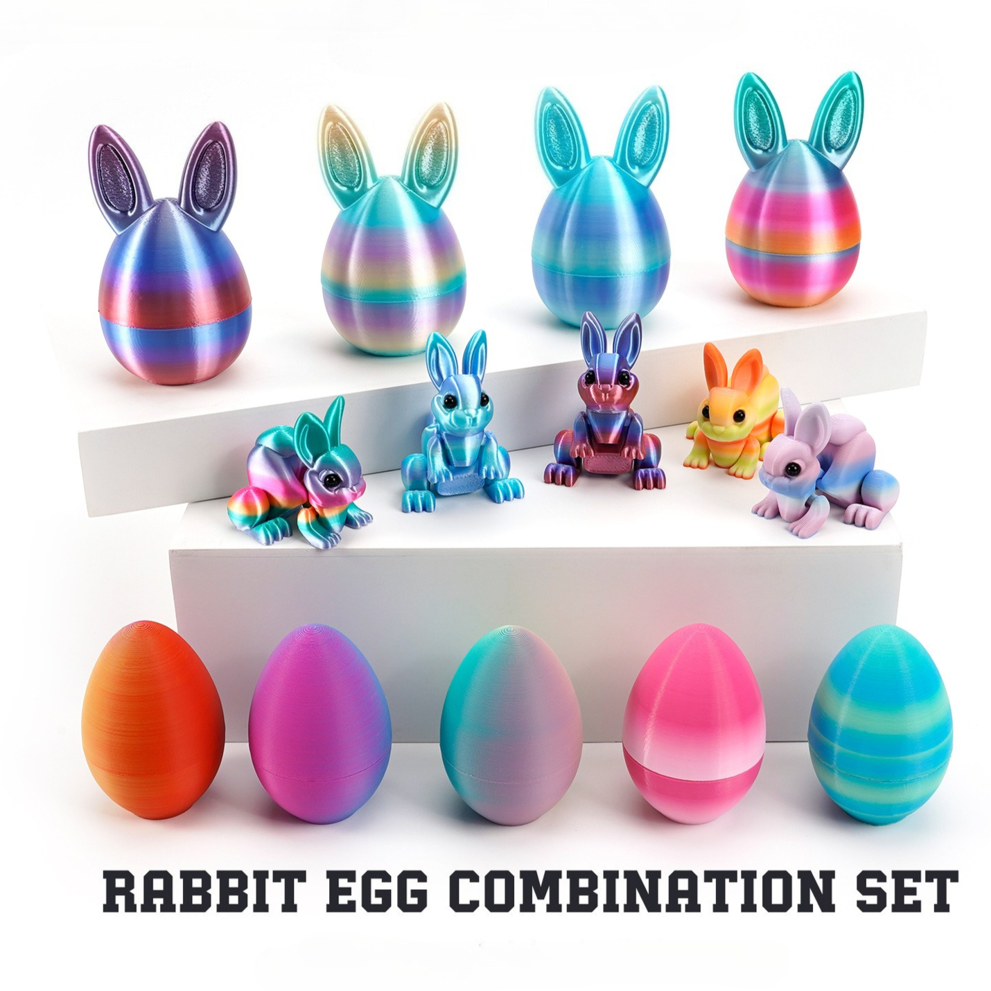 3D Printed Rabbit Eggs Figurin - 3D Printing Egg recensione e prezzo
