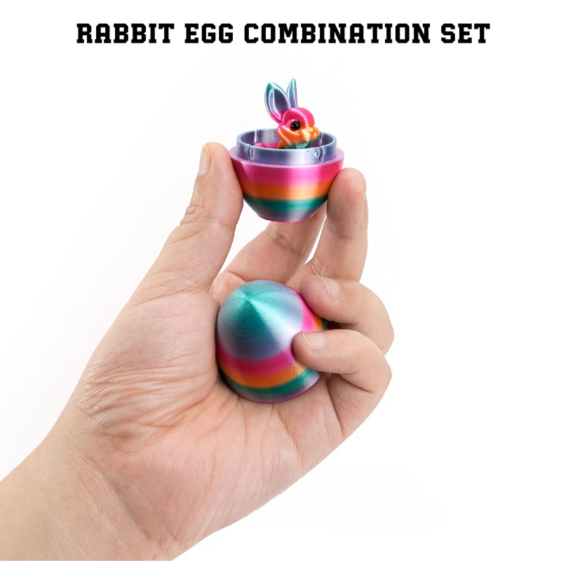3D Printed Rabbit Eggs Figurin - 3D Printing Egg recensione e prezzo