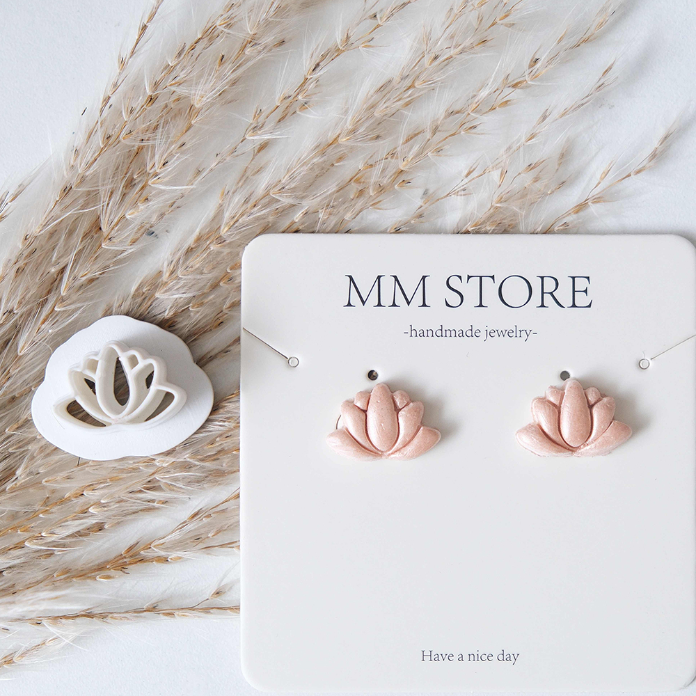 1pc Lotus Flower Clay Cutters  - 3D Printing Earrings recensione e prezzo