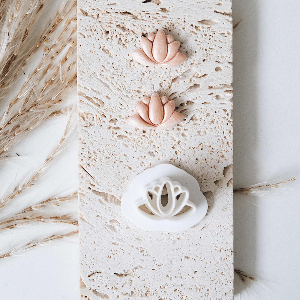 1pc Lotus Flower Clay Cutters  - 3D Printing Earrings recensione e prezzo