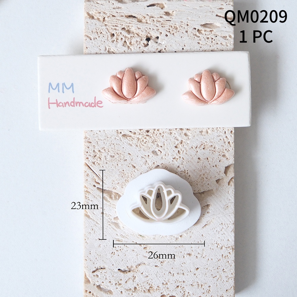 1pc Lotus Flower Clay Cutters  - 3D Printing Earrings recensione e prezzo