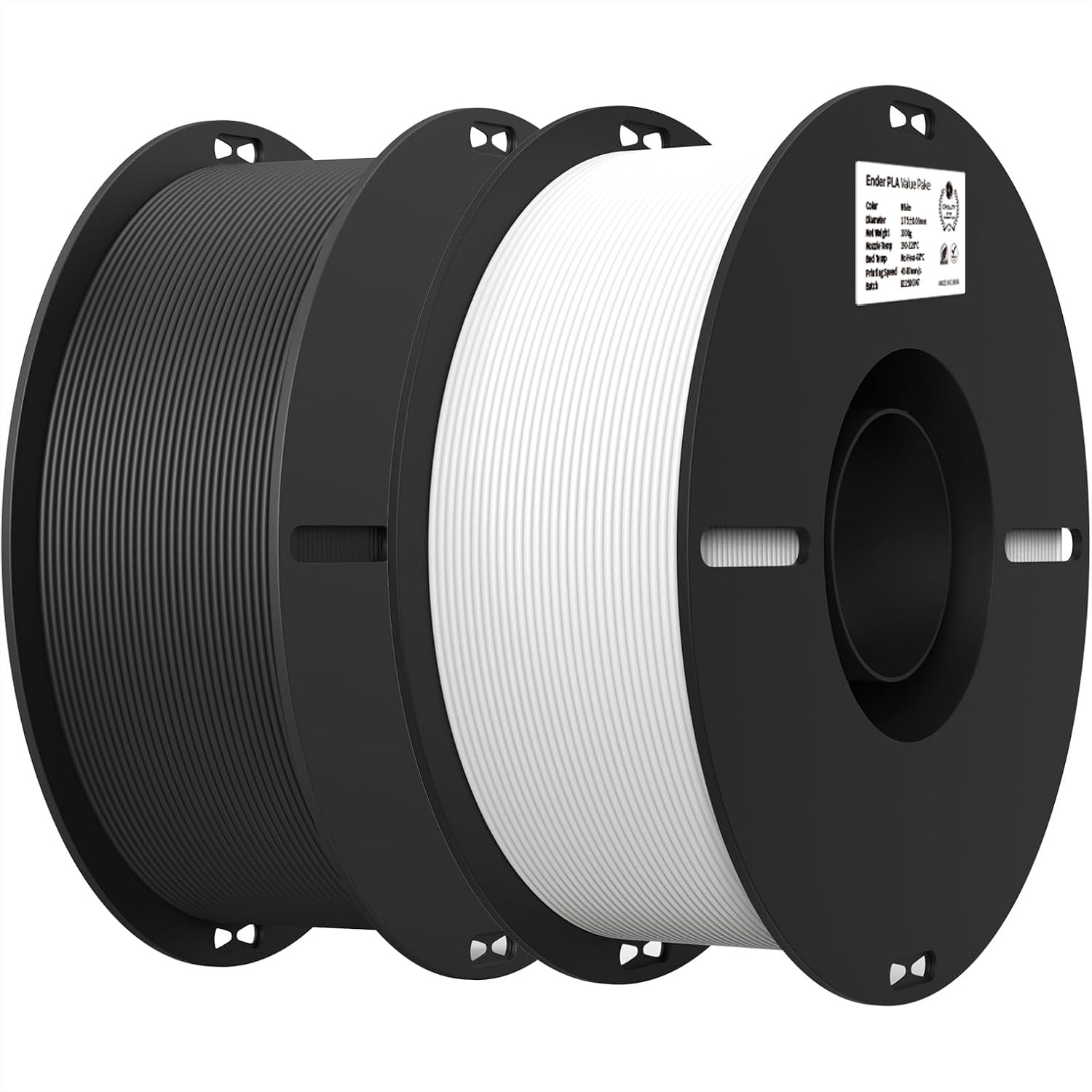 2Kg Black And White PLA 1.75mm - 3D Printing Overhangs recensione e prezzo