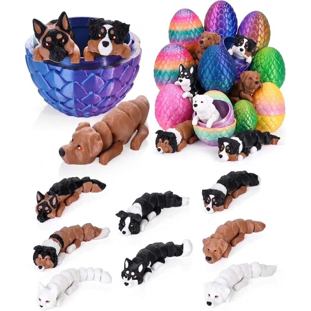 GemmiCho 3Pcs 3D Printed Dog w - 3D Printing Egg recensione e prezzo