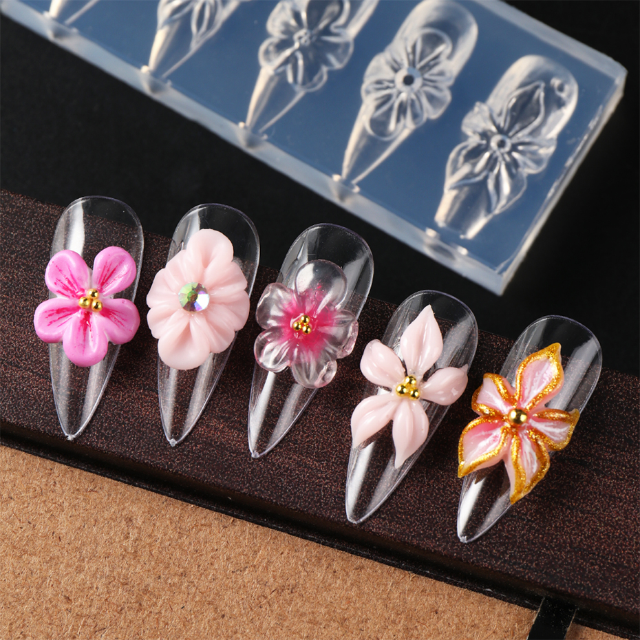 1pc 3D Spring Flower Nail Sili - 3D Printing Ptc recensione e prezzo