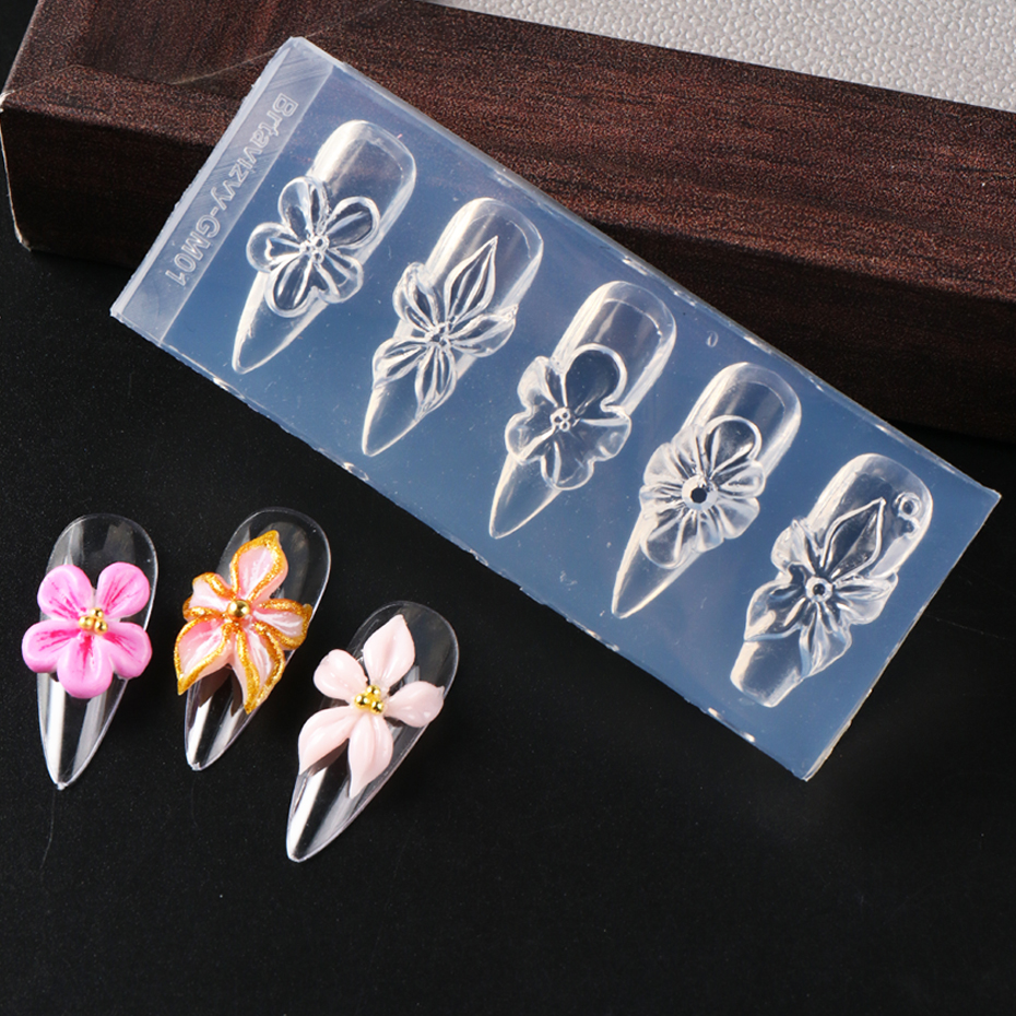 1pc 3D Spring Flower Nail Sili - 3D Printing Ptc recensione e prezzo