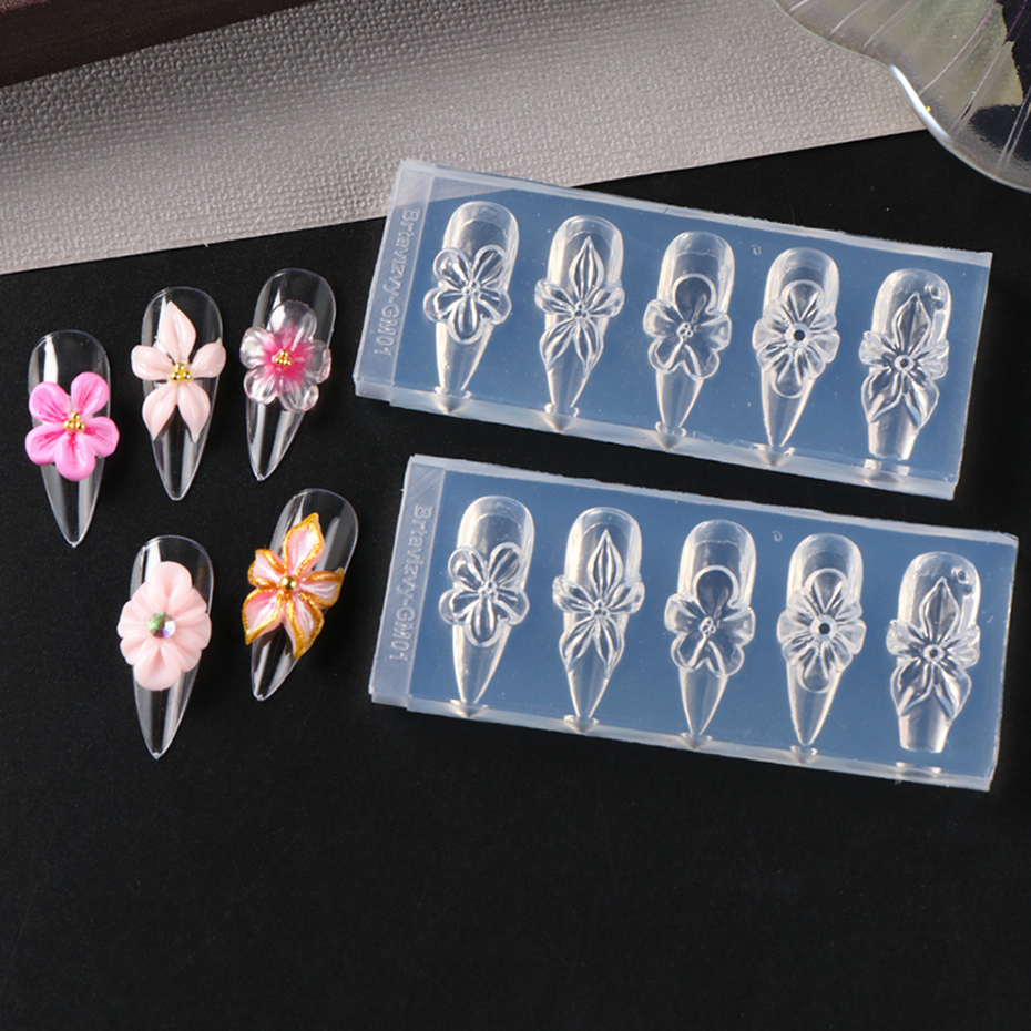 1pc 3D Spring Flower Nail Sili - 3D Printing Ptc recensione e prezzo