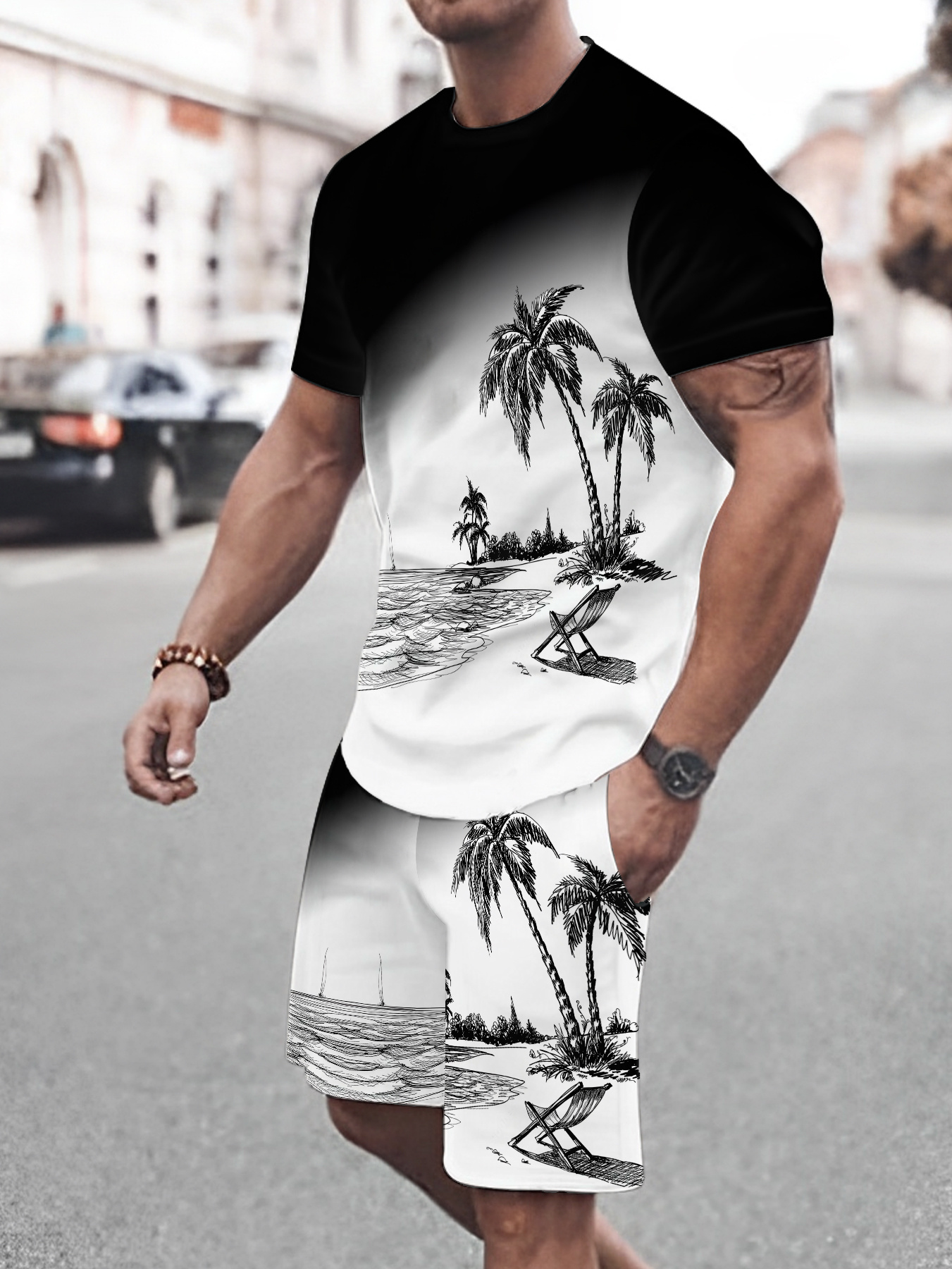 2026 Summer New Men's Short-Sl - 3D Printing Design Free recensione e prezzo