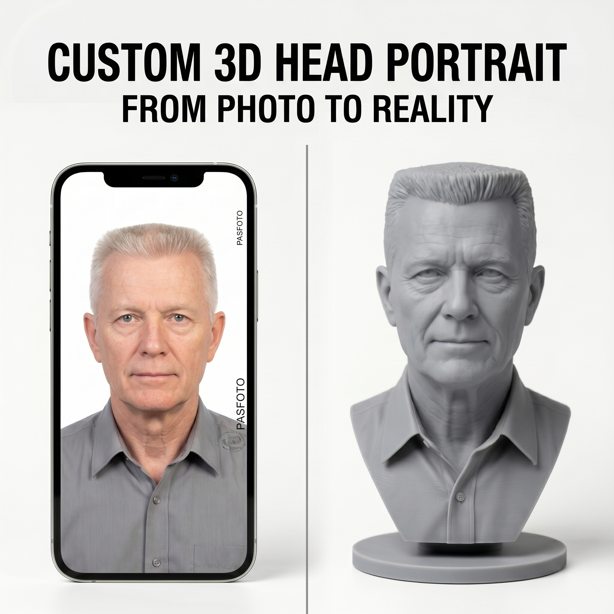 Personalized 3D Printed Bust F - 3D Printing Liquid recensione e prezzo