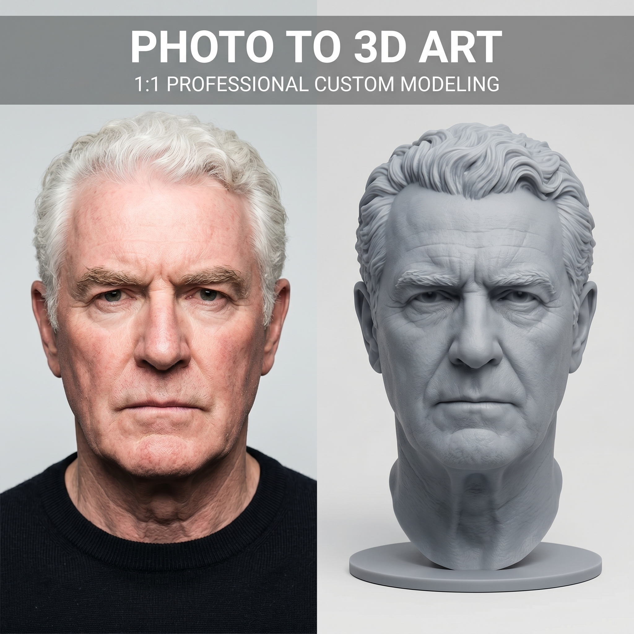 Personalized 3D Printed Bust F - 3D Printing Liquid recensione e prezzo