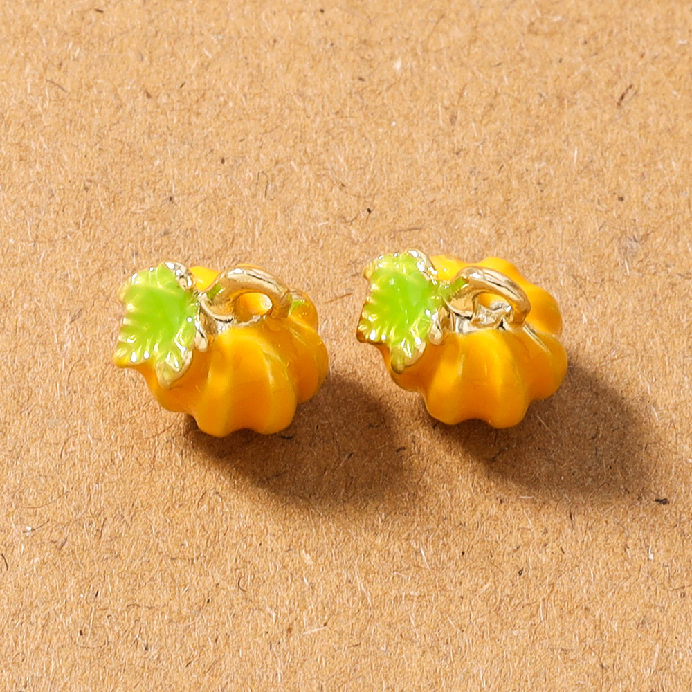 5pcs Cute Enamel 3D Pumpkin Ch - 3D Printing Earrings recensione e prezzo
