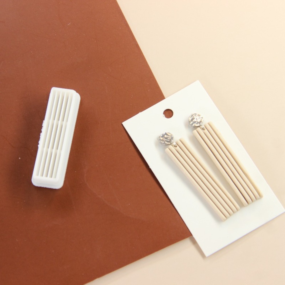 4Pcs Geometric Tassel Polymer  - 3D Printing Earrings recensione e prezzo