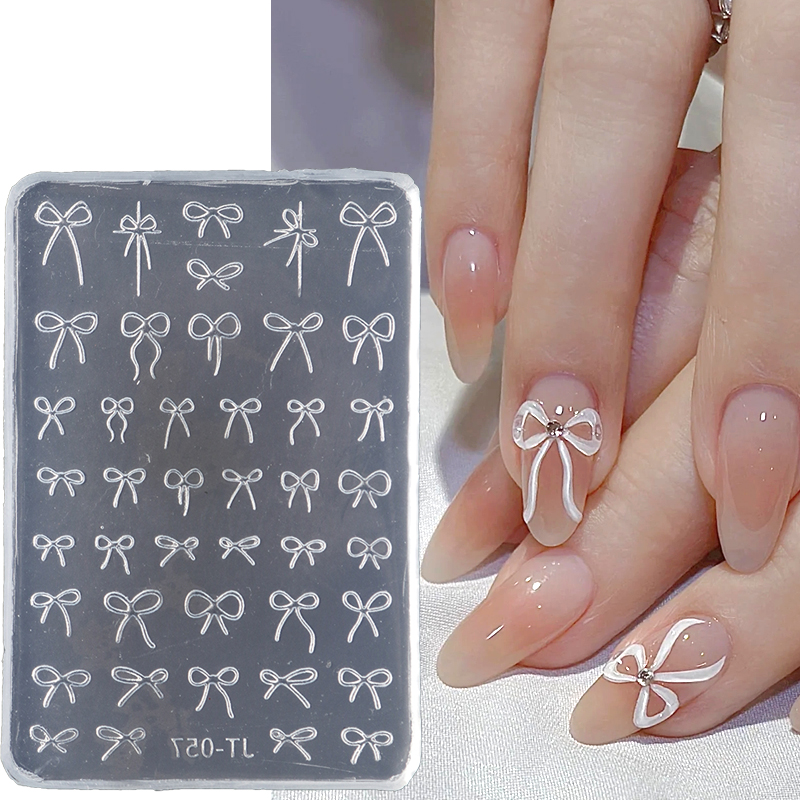 Elegant Bow Silicone Nail Art  - 3D Printing Ptc recensione e prezzo