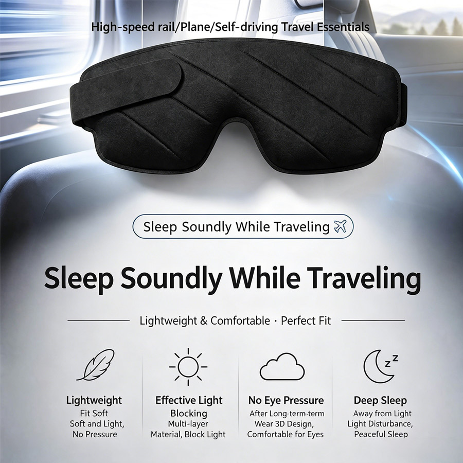 3/1pcs 3D Contoured Sleep Mask - 3D Printing Mask recensione e prezzo