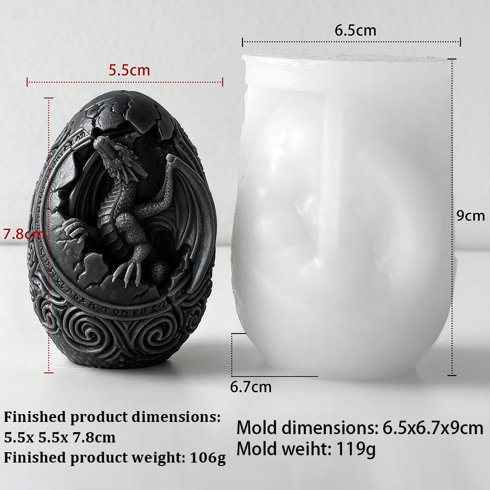 3D DIY Dinosaur Egg Candle Mol - 3D Printing Egg recensione e prezzo