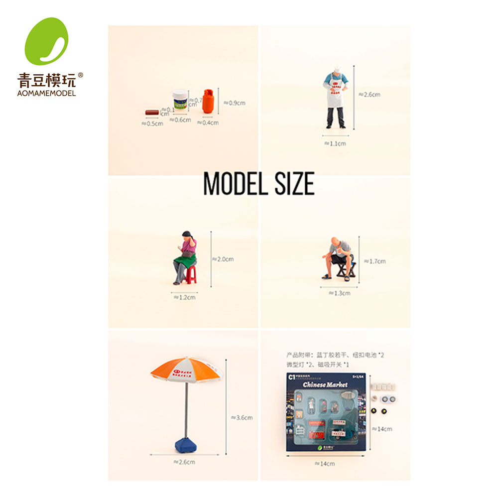 1/64 Night market s Model Kit- - 3D Printing Liquid recensione e prezzo