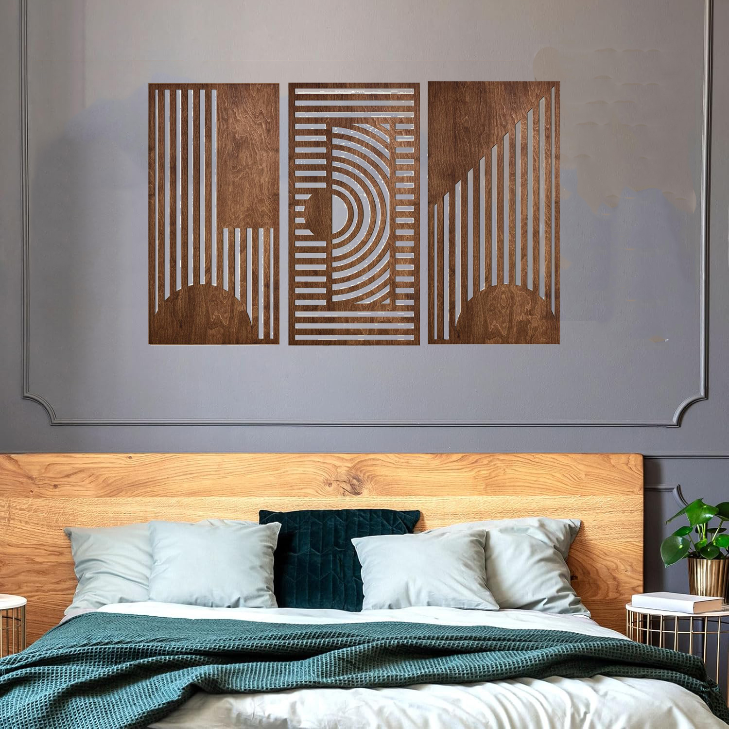 3 Pcs Geometric Wood Wall Art  - 3D Printing Objects recensione e prezzo