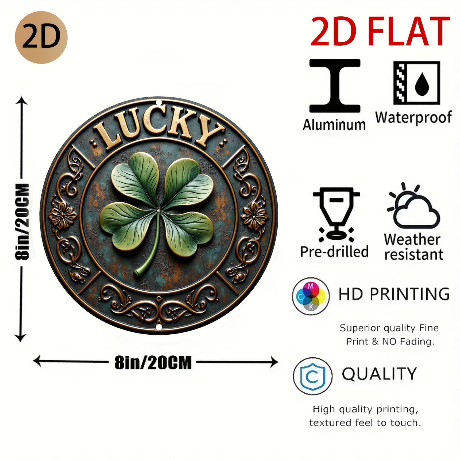 Vintage Rustic Metal Lucky Clo - 3D Printing Objects recensione e prezzo