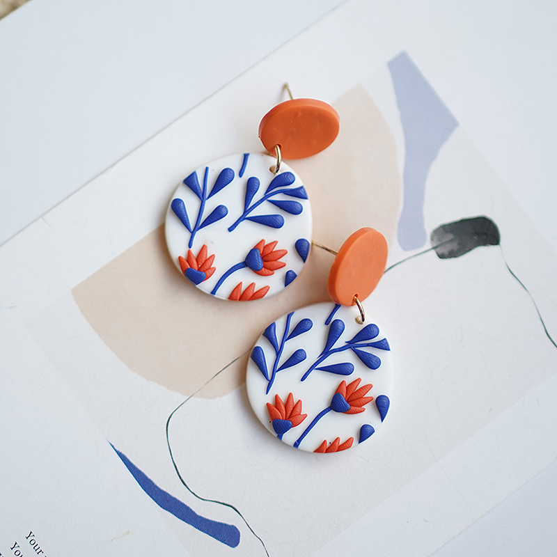 Artsy Folk Art Flower Polymer  - 3D Printing Earrings recensione e prezzo