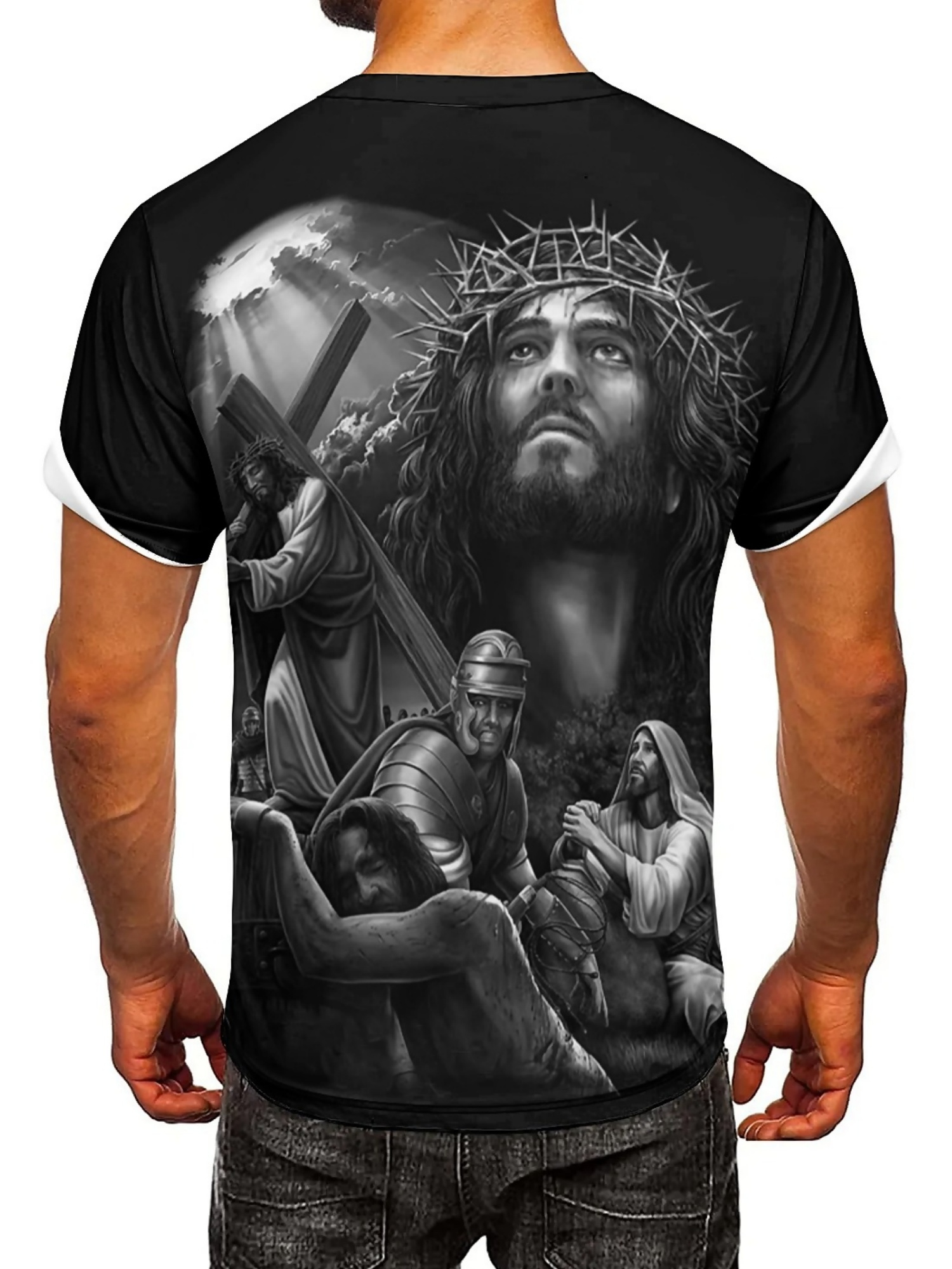 Men'S Plus Size Jesus 3D Print - 3D Printing Design Free recensione e prezzo