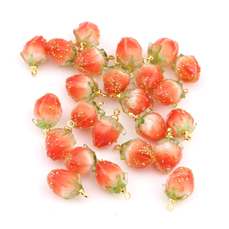 3D Strawberry Fruit Resin Char - 3D Printing Earrings recensione e prezzo