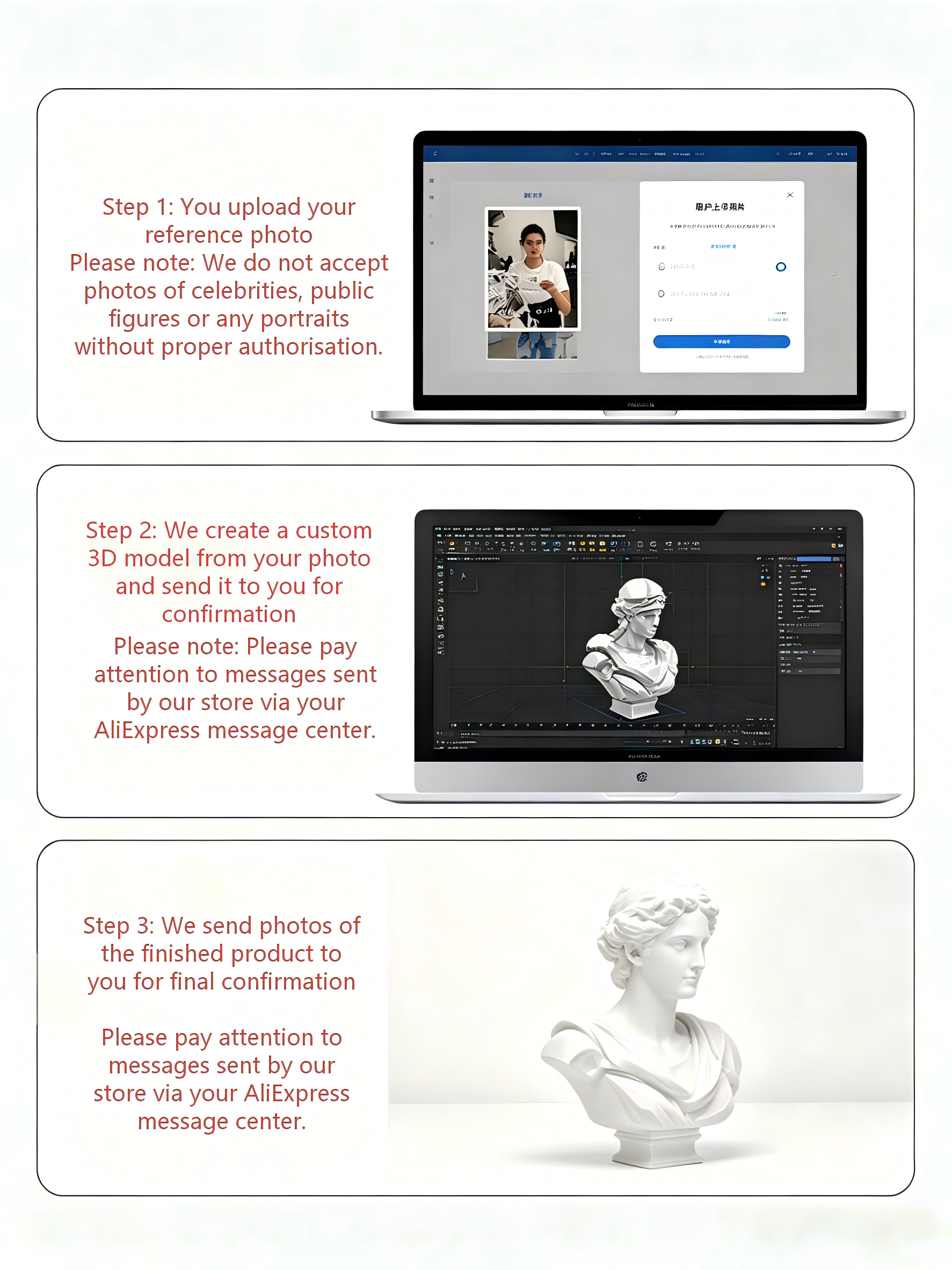 Custom 3D Bust Figurine, Perso - 3D Printing Liquid recensione e prezzo