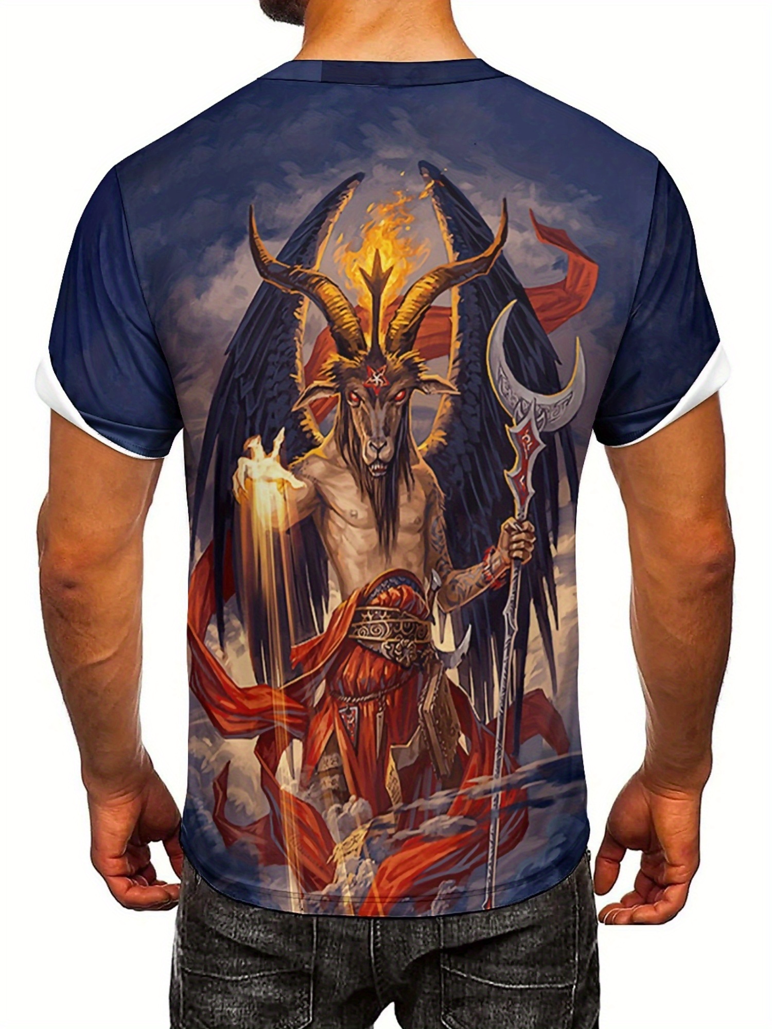 Men's 3D Demon Print T-Shirt | - 3D Printing Design Free recensione e prezzo
