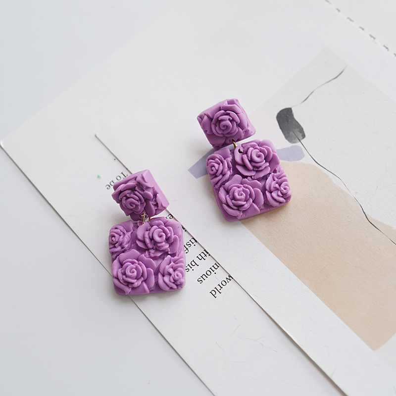 Solid Multi-Color Square Chip  - 3D Printing Earrings recensione e prezzo