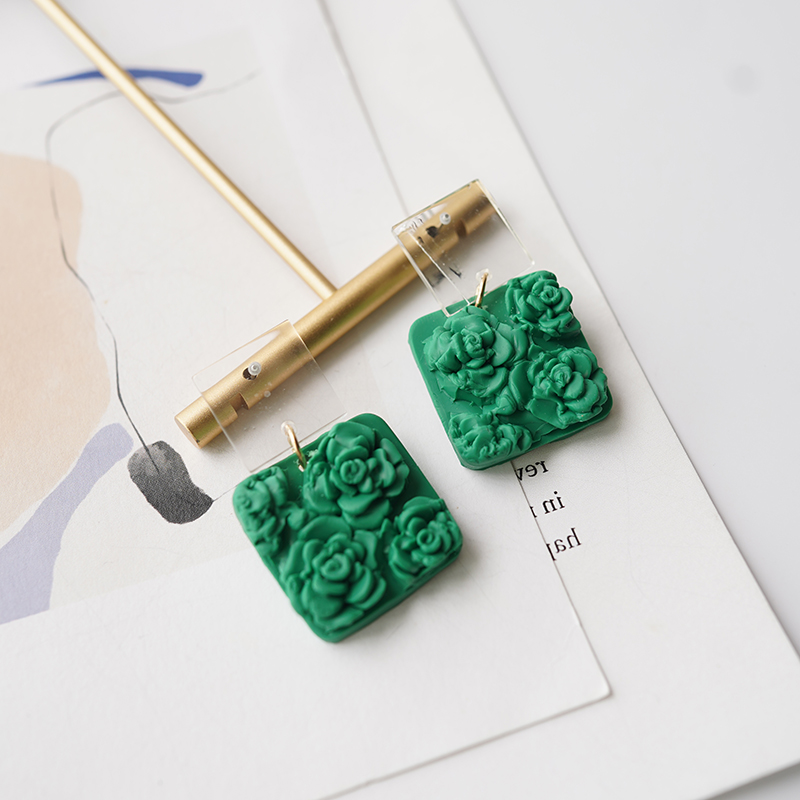 Solid Multi-Color Square Chip  - 3D Printing Earrings recensione e prezzo