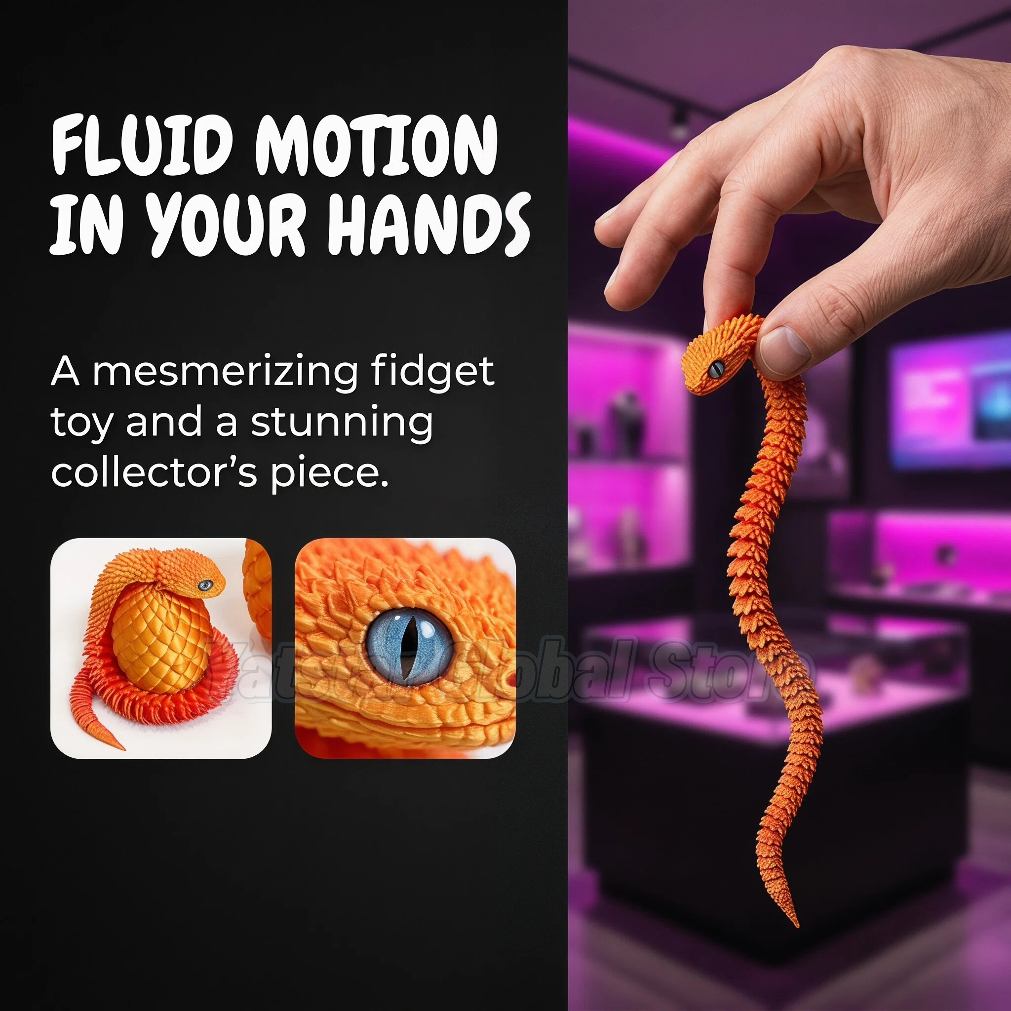 3D Printed Snake Egg Toy Creat - 3D Printing Objects recensione e prezzo